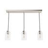 Hartland Three Light Linear Cluster in Brushed Nickel