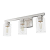 Hartland Three Light Vanity in Brushed Nickel