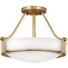 Hathaway LED Foyer Pendant in Heritage Brass