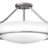 Hathaway LED Semi-Flush Mount in Antique Nickel