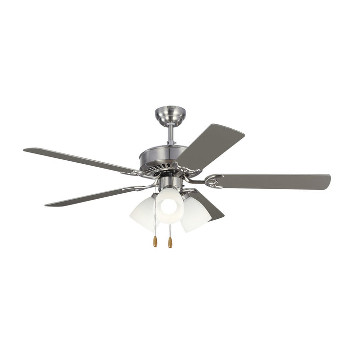 Haven 52 LED 3 52" Ceiling Fan in Brushed Steel