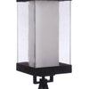 Hayner One Light Outdoor Post Mount in Midnight