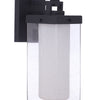 Hayner One Light Outdoor Wall Mount in Midnight