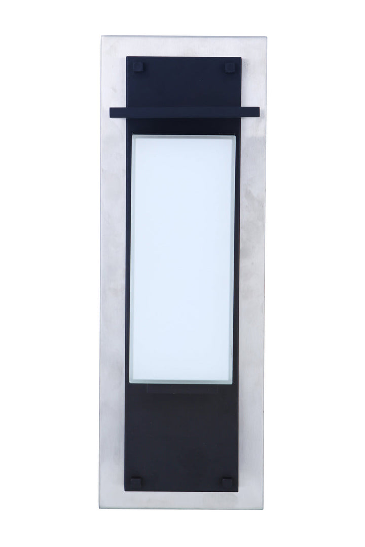 Heights LED Outdoor Lantern in Stainless Steel/Midnight