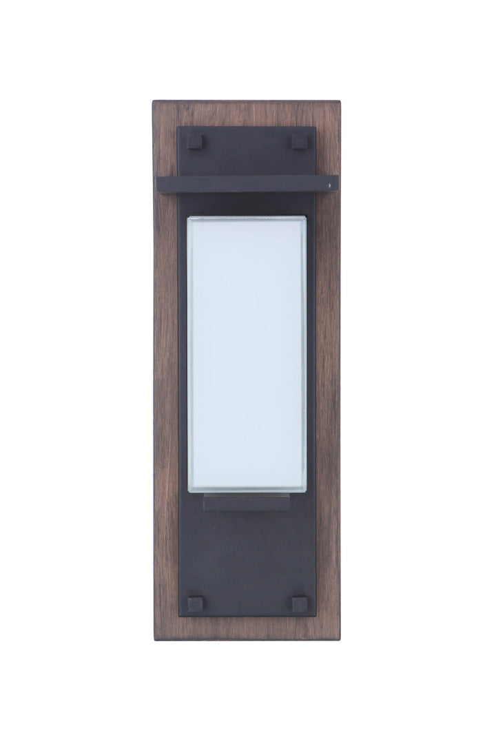 Heights LED Outdoor Lantern in Whiskey Barrel/Midnight