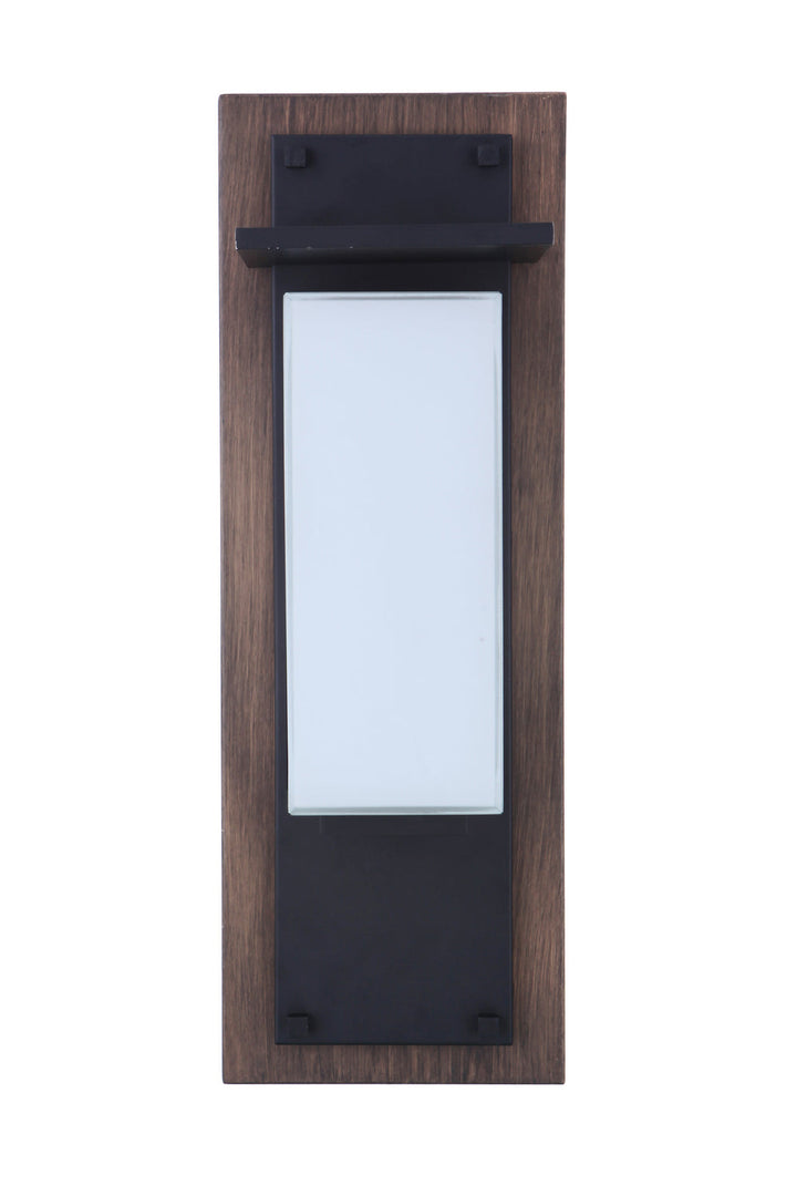 Heights LED Outdoor Lantern in Whiskey Barrel/Midnight