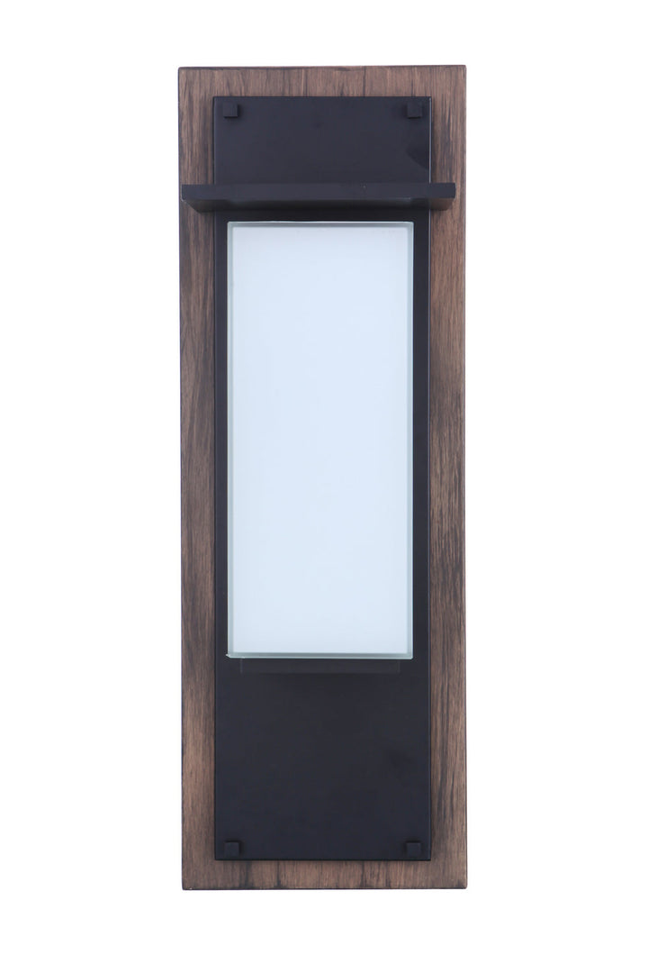 Heights LED Outdoor Lantern in Whiskey Barrel/Midnight