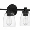 Henning Four Light Vanity in Flat Black