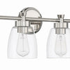 Henning Four Light Vanity in Polished Nickel