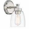 Henning One Light Wall Sconce in Polished Nickel