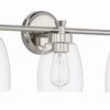 Henning Three Light Vanity in Polished Nickel