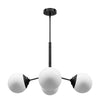 Hepburn Four Light Chandelier in Matte Black