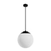 Hepburn Three Light Pendant in Matte Black