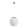 Hepburn Three Light Pendant in Modern Brass
