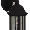 Hex Style Cast One Light Wall Mount in Textured Black