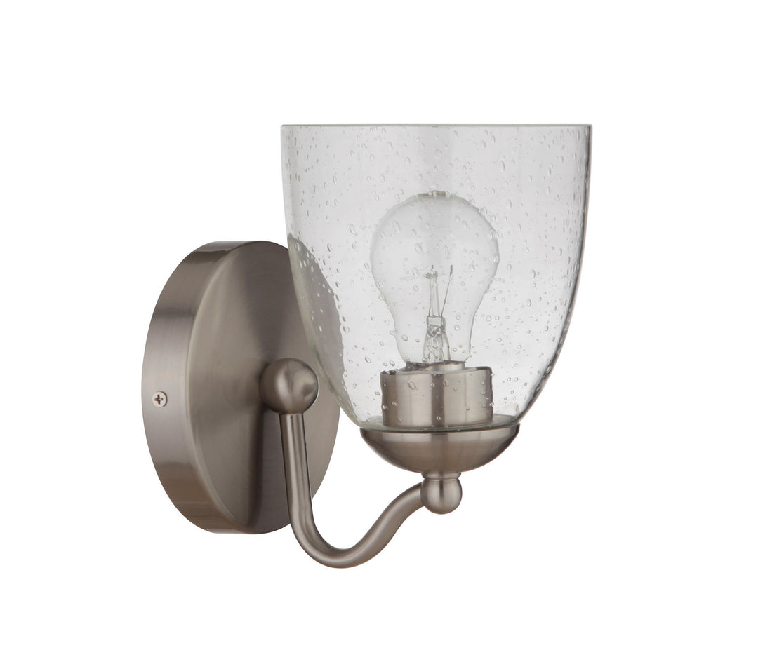 Hillridge One Light Wall Sconce in Brushed Polished Nickel