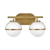 Hollis LED Bath in Heritage Brass