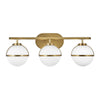 Hollis LED Bath in Heritage Brass