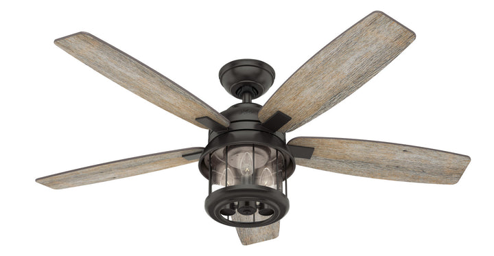 Hunter Fan Coral Bay 52" Indoor/Outdoor Ceiling Fan with 10W LED and Remote