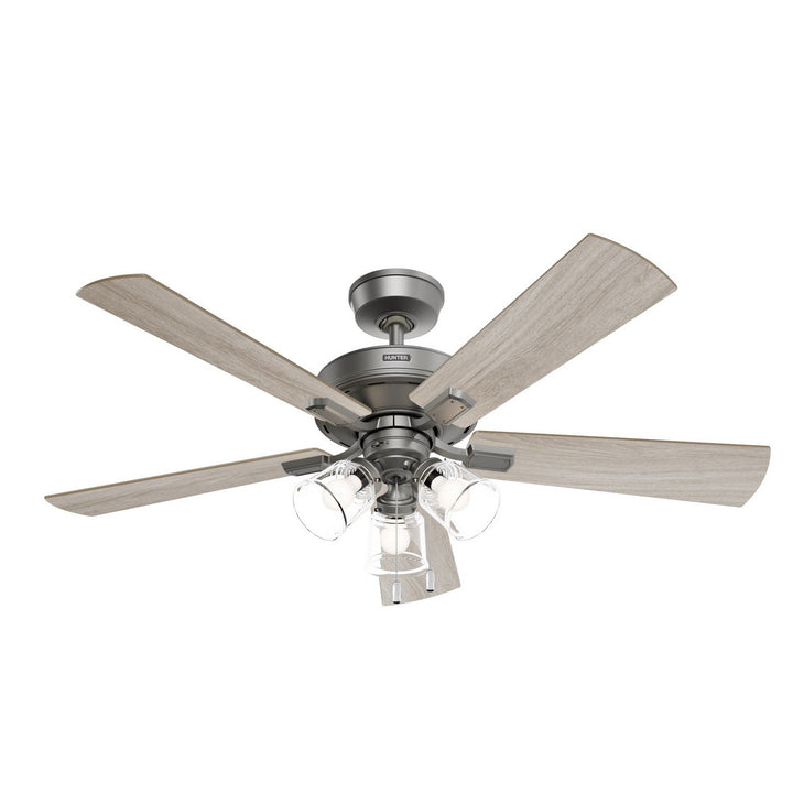 Hunter Fan Crestfield 52" Pull Chain Ceiling Fan with 21W LED