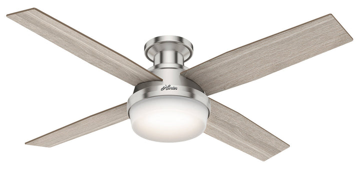 Hunter Fan Dempsey 52" Flushmount Ceiling Fan with 18W LED and Remote