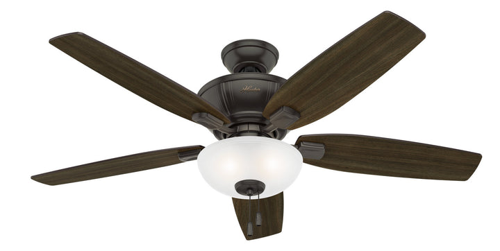 Hunter Fan Kenbridge 52" Pull Chain Ceiling Fan with 27W LED in Noble Bronze