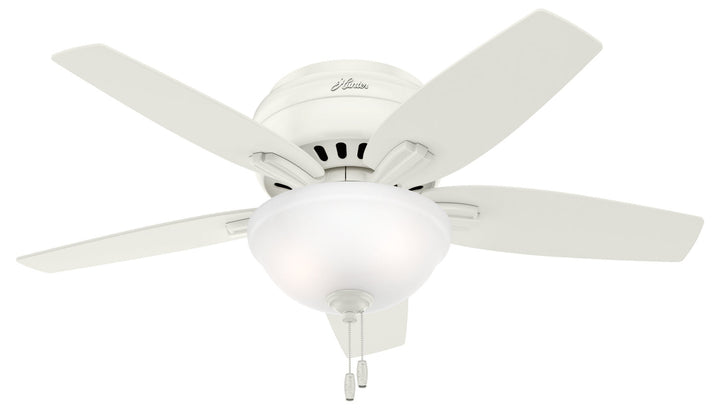 Hunter Fan Newsome Flushmount Pull Chain Ceiling Fan with 18W LED