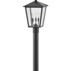 Huntersfield LED Post Top or Pier Mount Lantern in Black