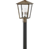 Huntersfield LED Post Top or Pier Mount Lantern in Burnished Bronze