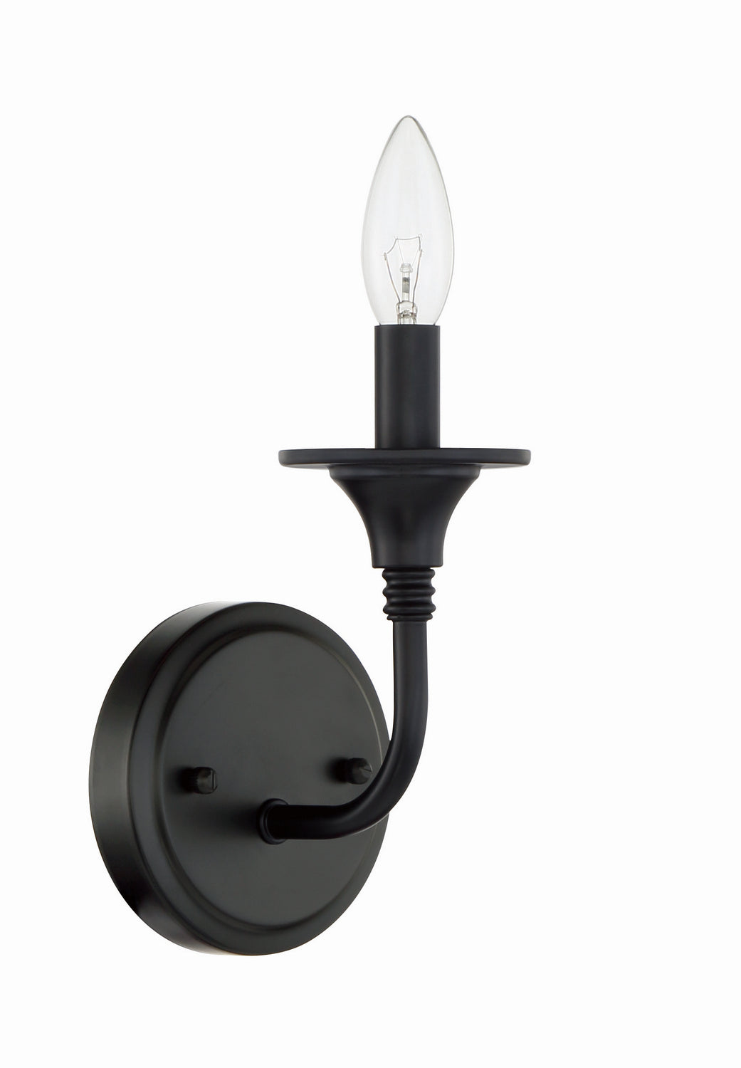 Jolenne One Light Wall Sconce in Flat Black