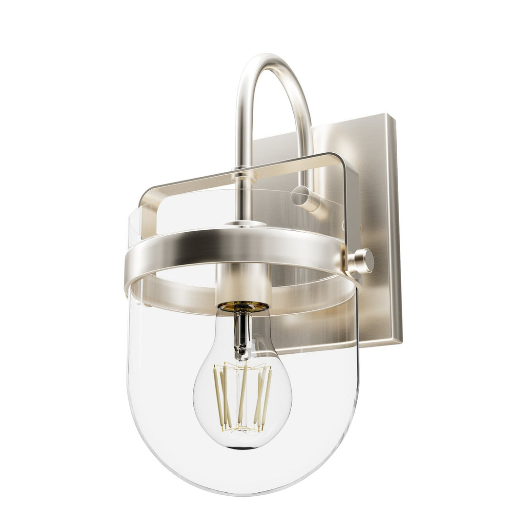 Karloff One Light Wall Sconce in Brushed Nickel