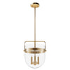 Karloff Three Light Pendant in Alturas Gold