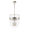 Karloff Three Light Pendant in Brushed Nickel