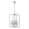 Kerrison Four Light Pendant in Brushed Nickel