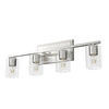 Kerrison Four Light Vanity in Brushed Nickel