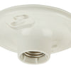 Keyless Fixtures and Access. One Light Socket Lamp Holder in White