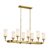 Kichler Eight Light Linear Chandelier