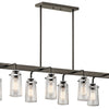 Kichler Eight Light Linear Chandelier