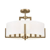 Kichler Eight Light Semi Flush Mount