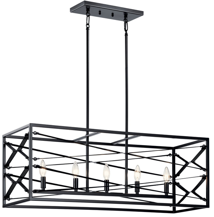 Kichler Five Light Linear Chandelier