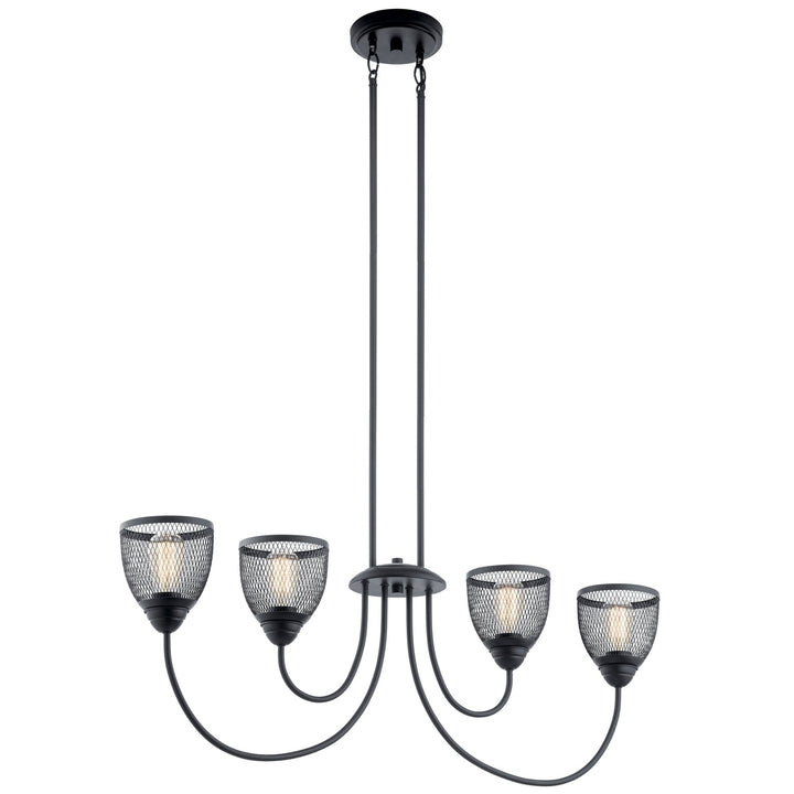 Kichler Four Light Linear Chandelier