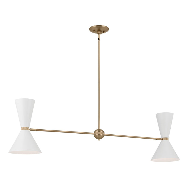 Kichler Four Light Linear Chandelier