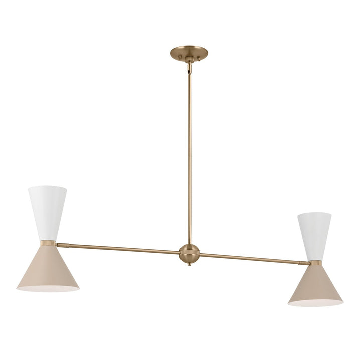 Kichler Four Light Linear Chandelier