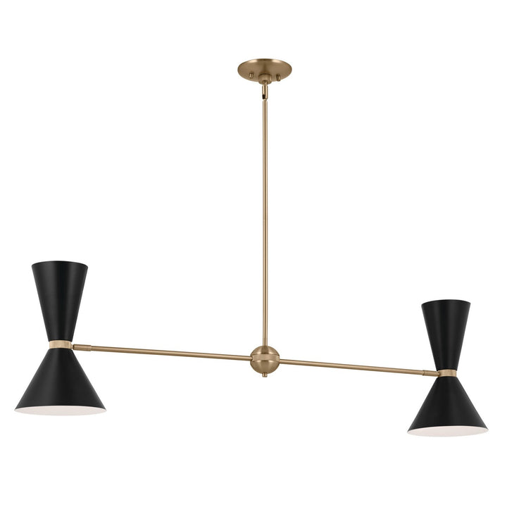 Kichler Four Light Linear Chandelier