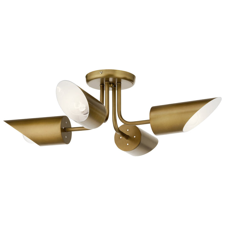 Kichler Four Light Semi Flush Mount