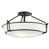 Kichler Four Light Semi Flush Mount