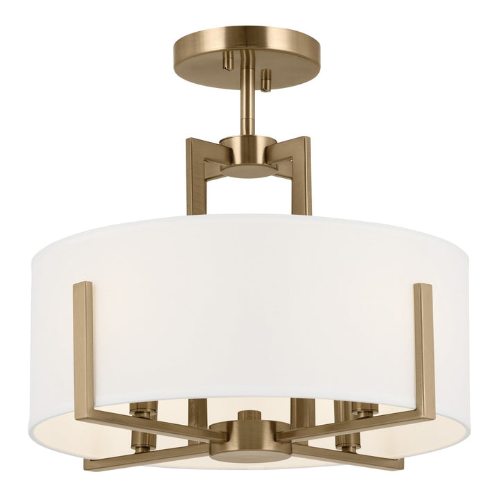 Kichler Four Light Semi Flush Mount