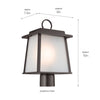 Kichler One Light Outdoor Post Lantern