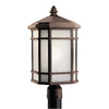 Kichler One Light Outdoor Post Mount
