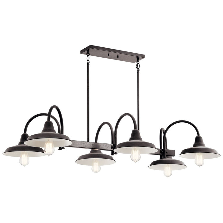 Kichler Six Light Linear Chandelier